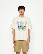 Creative vase print short-sleeved shirt