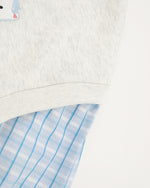 復古拼接假兩件衛衣