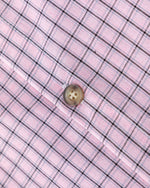 復古格紋短袖襯衫