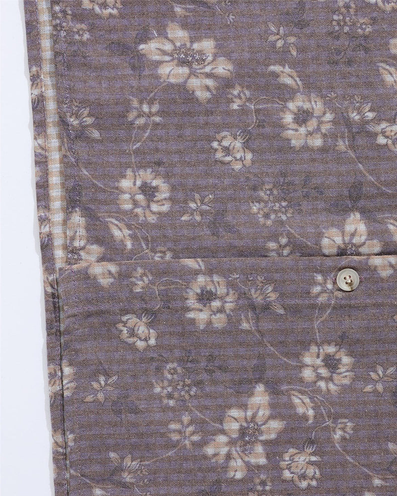 Vintage Floral Tie Shirt