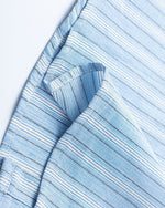 Simple striped short-sleeved shirt