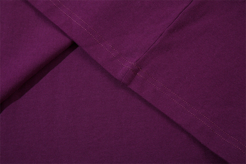 復古運動風撞色拼接長袖