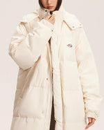 Retro mid-length thickened jacket