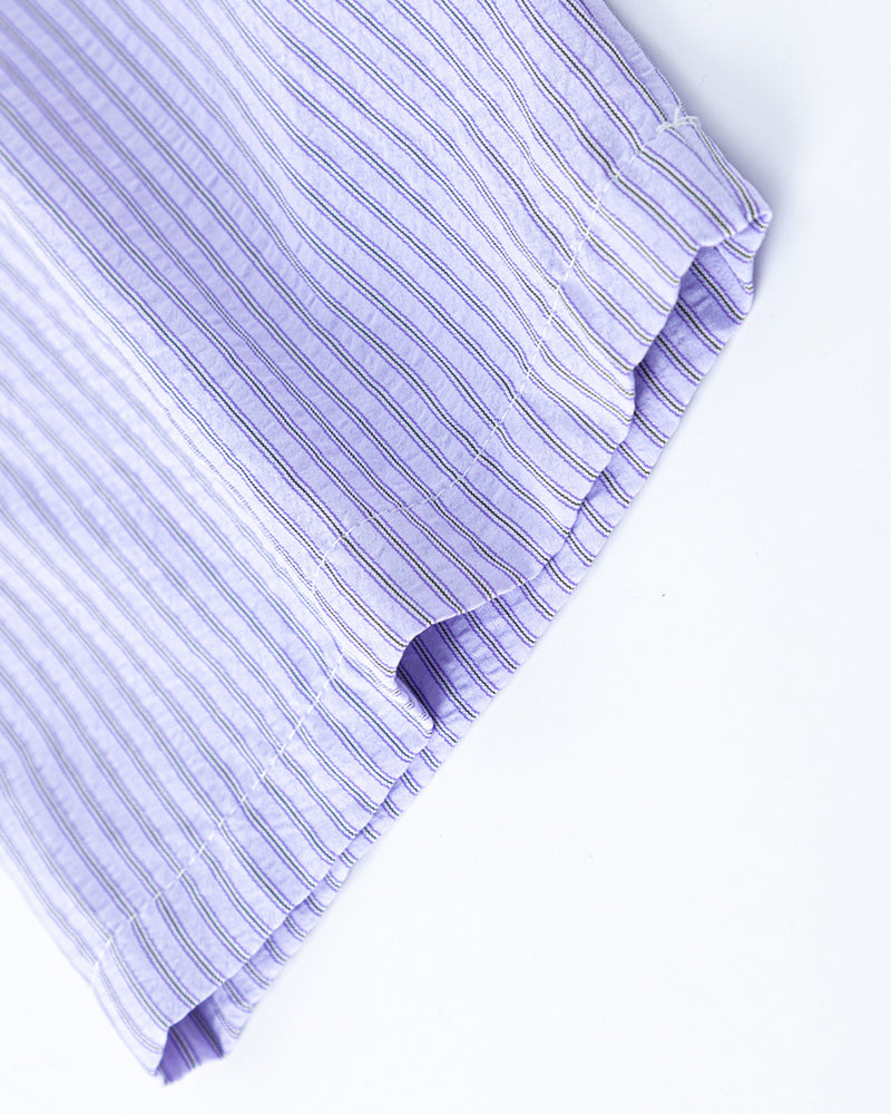 striped short-sleeved shirt