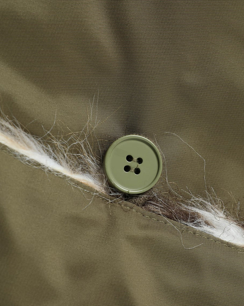 Patchwork cotton-padded jacket