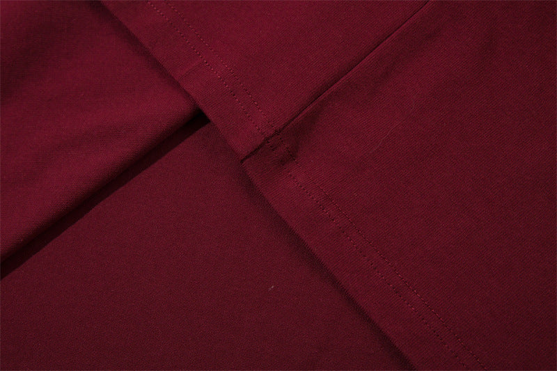 Contrast letter print crew neck sweatshirt