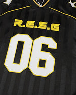 v領運動條紋短袖