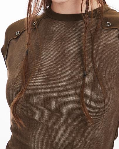 Retro patchwork short sleeves