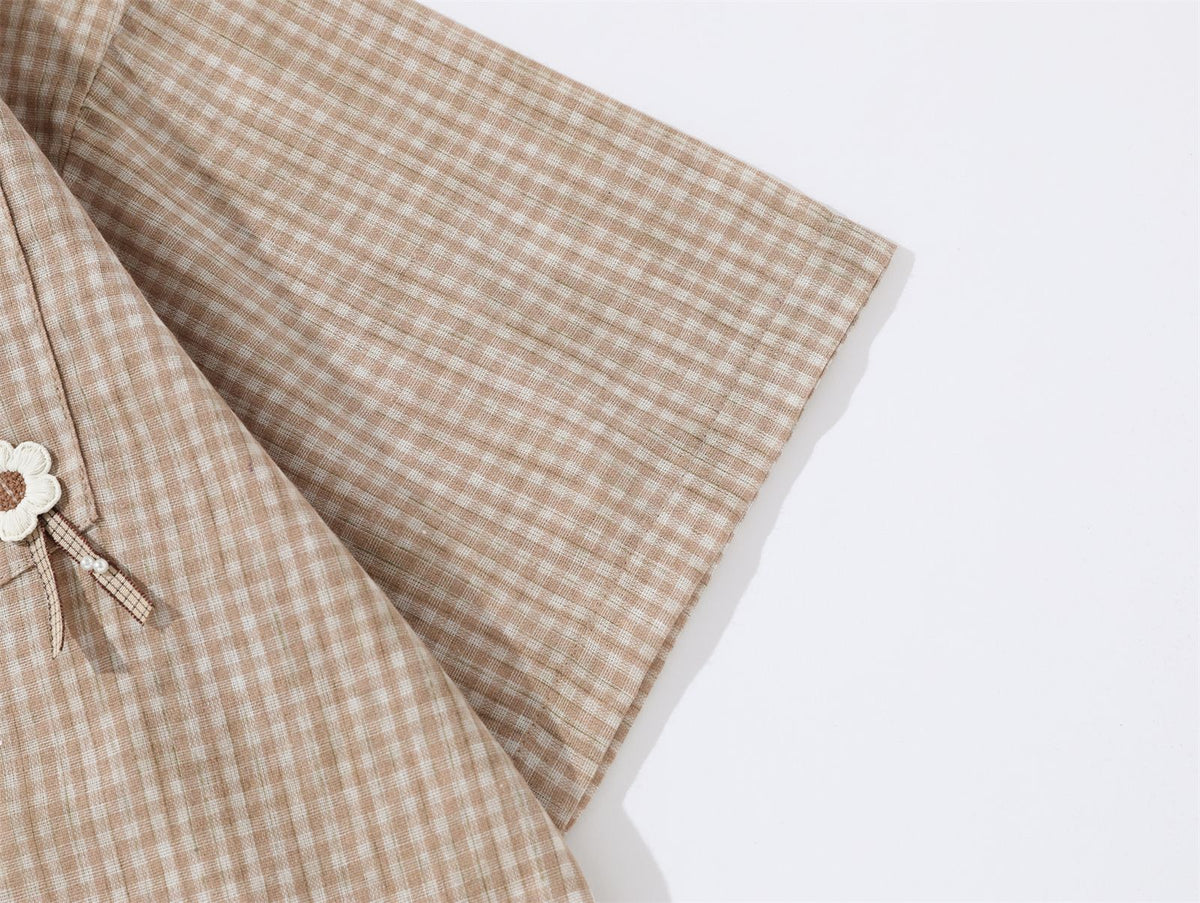 Vintage Plaid Short Sleeve Shirt