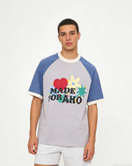 復古愛心花朵短袖