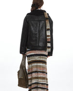 Retro lamb wool padded jacket