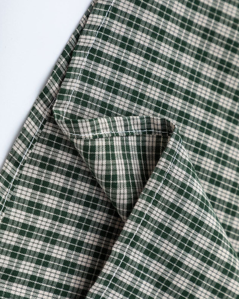 簡約格紋短袖襯衫