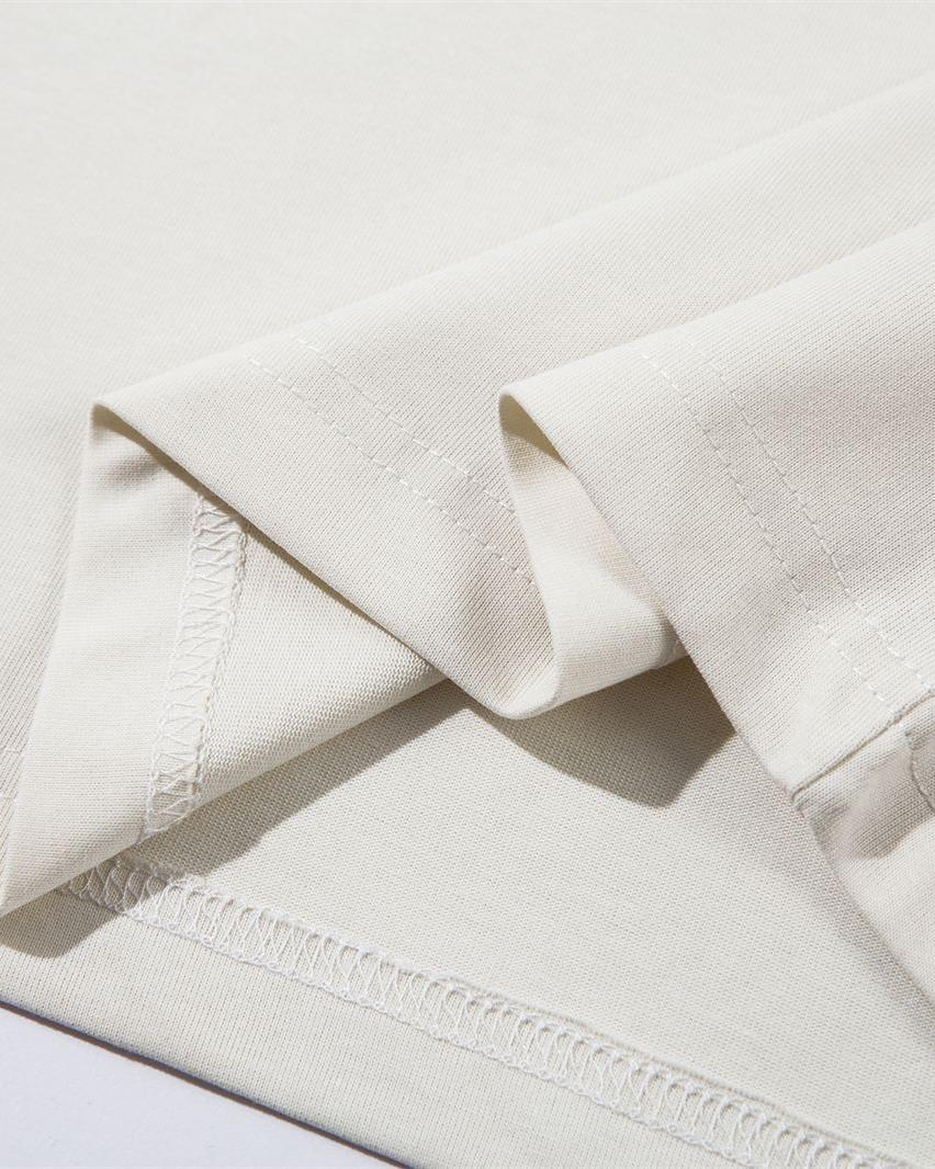 Contrast print short sleeves