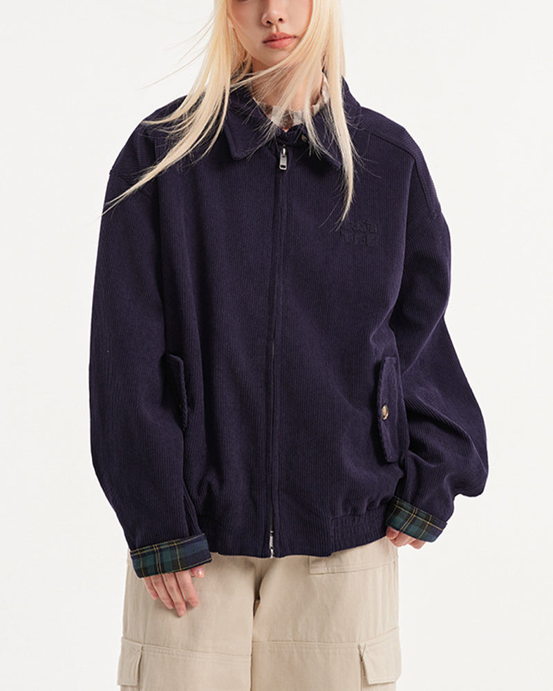 復古燈芯絨外套