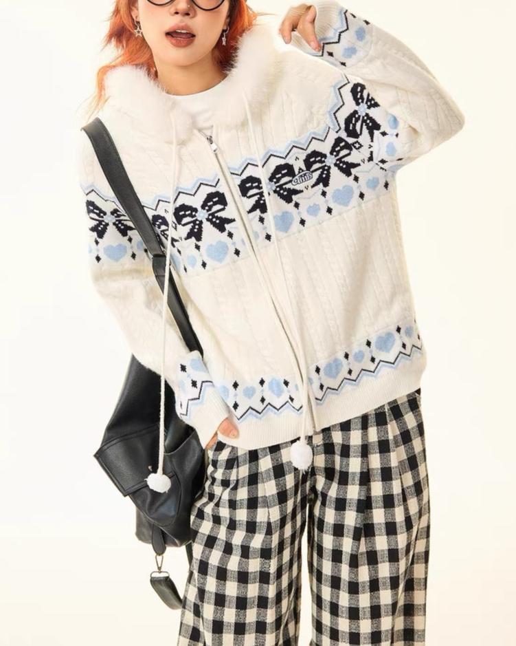 復古聖誕開衫毛衣