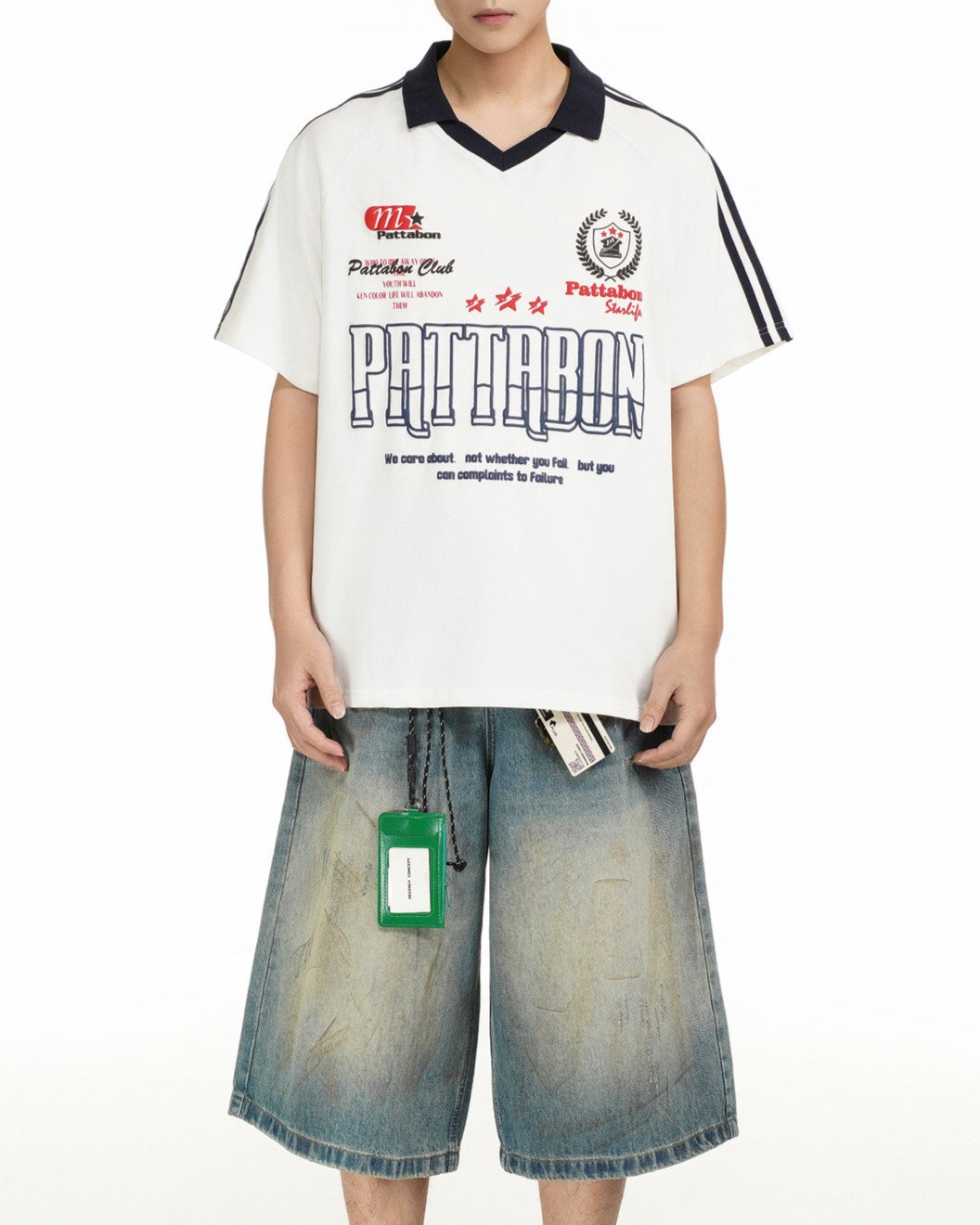 레터 프린트 반팔