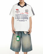 레터 프린트 반팔