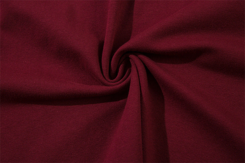 Contrast letter print crew neck sweatshirt