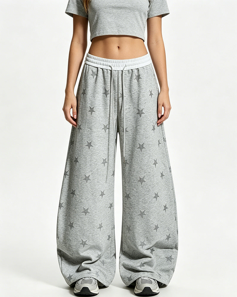 Star-print sweatpants