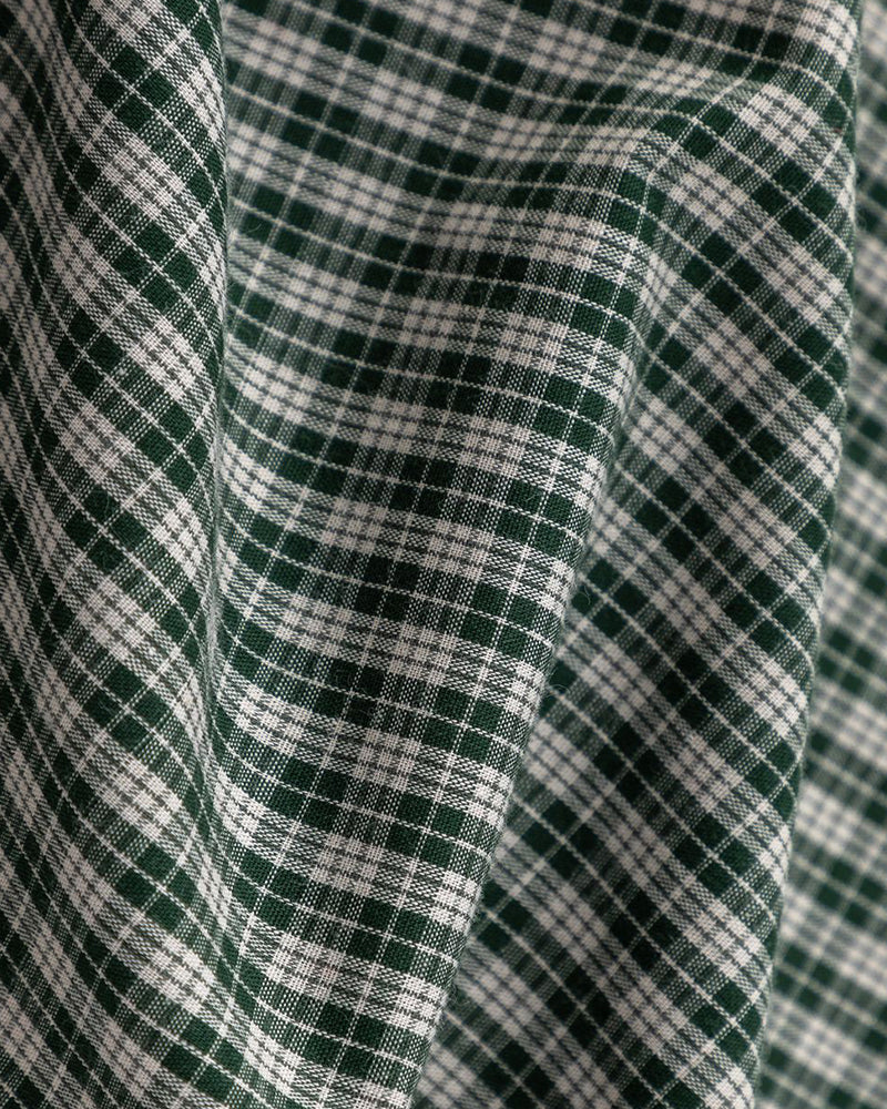 簡約格紋短袖襯衫