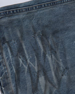 水洗破洞牛仔褲