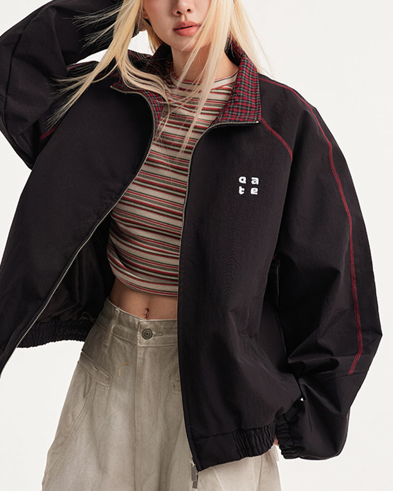 休閑寬鬆情侶外套