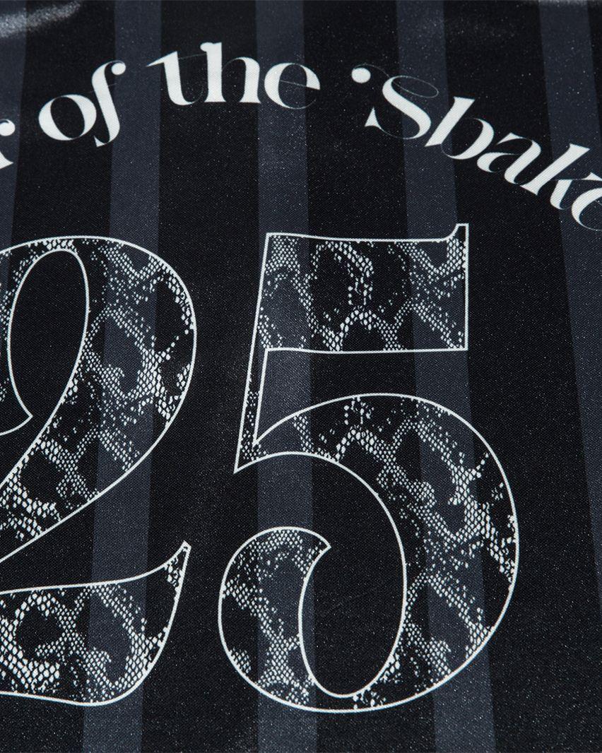 레트로 대비 스트라이프 반소매