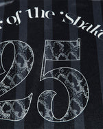 레트로 대비 스트라이프 반소매