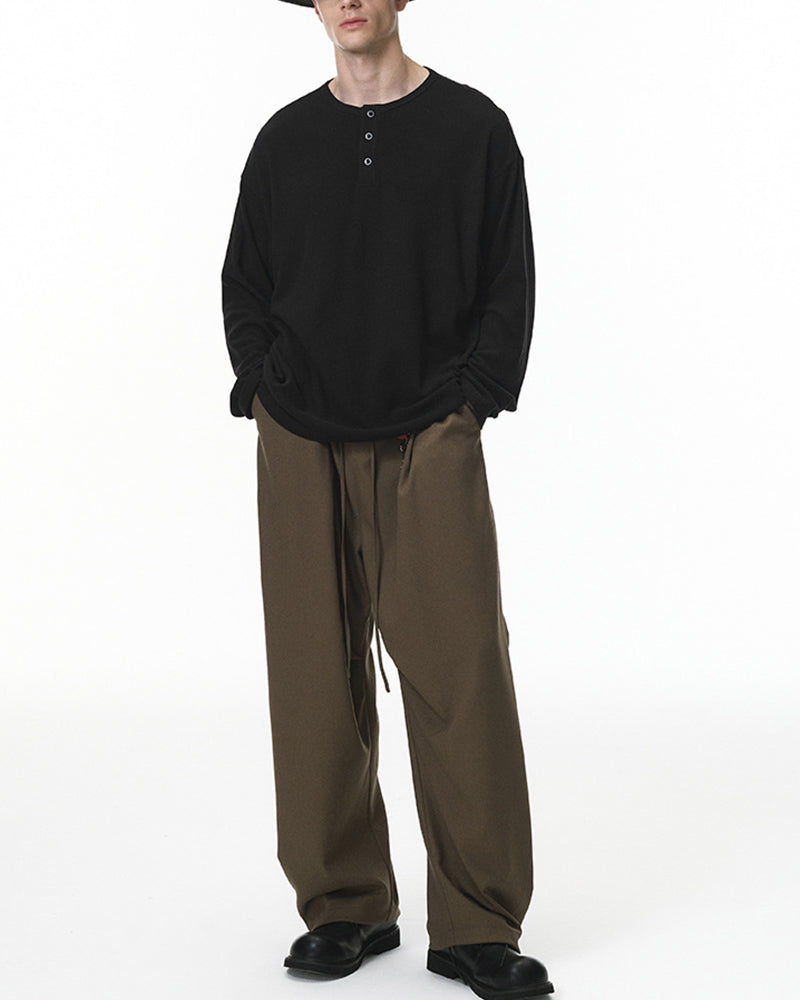 Simple and casual long-sleeved