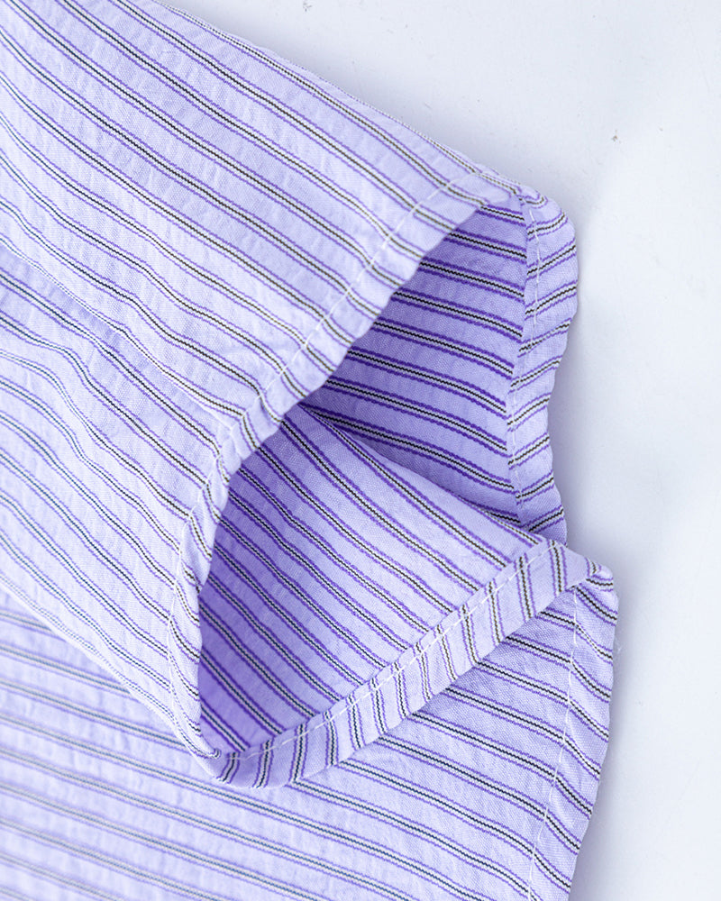 striped short-sleeved shirt