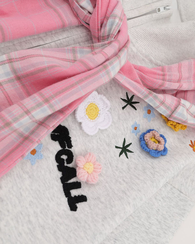 floral pattern sweatshirt