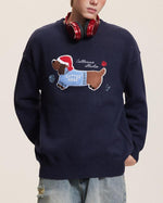 復古趣味刺綉毛衣