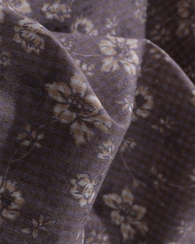 Vintage Floral Tie Shirt