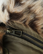 Patchwork cotton-padded jacket