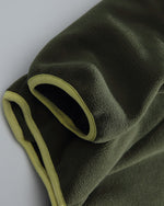 Casual stand-up collar fleece-lined sweatshirt