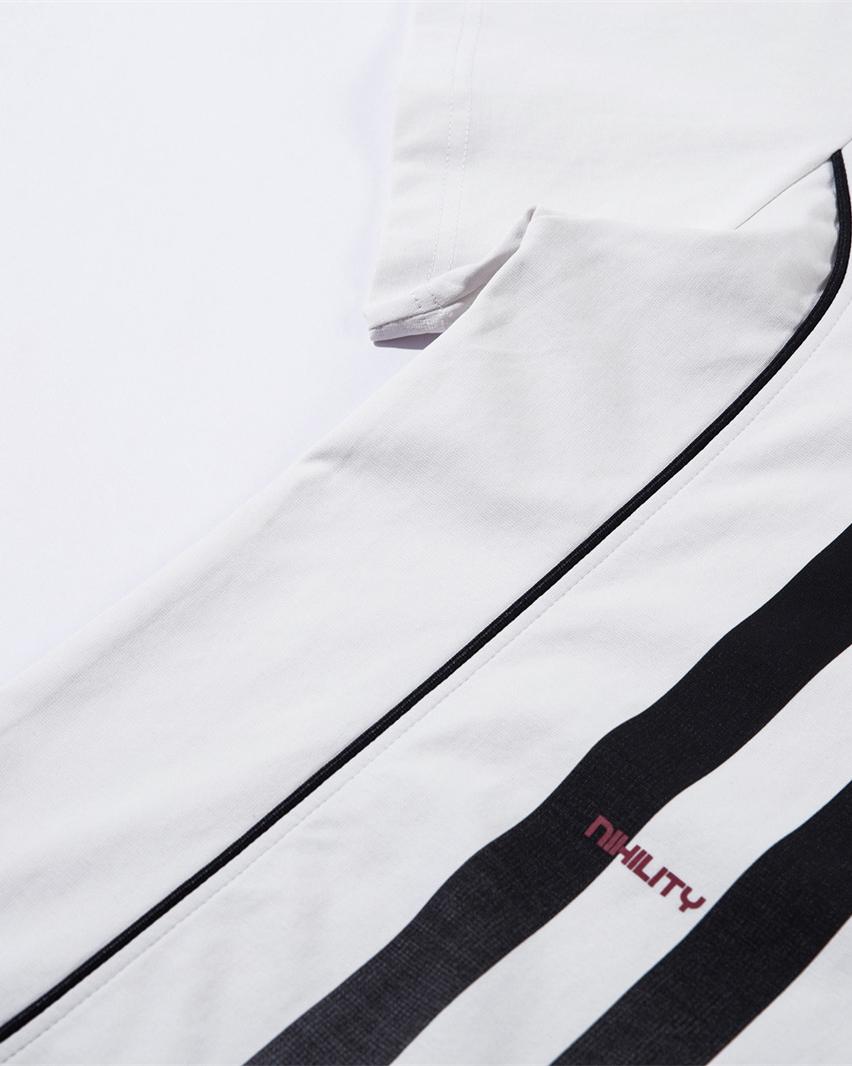 레트로 스트라이프 레터 반팔