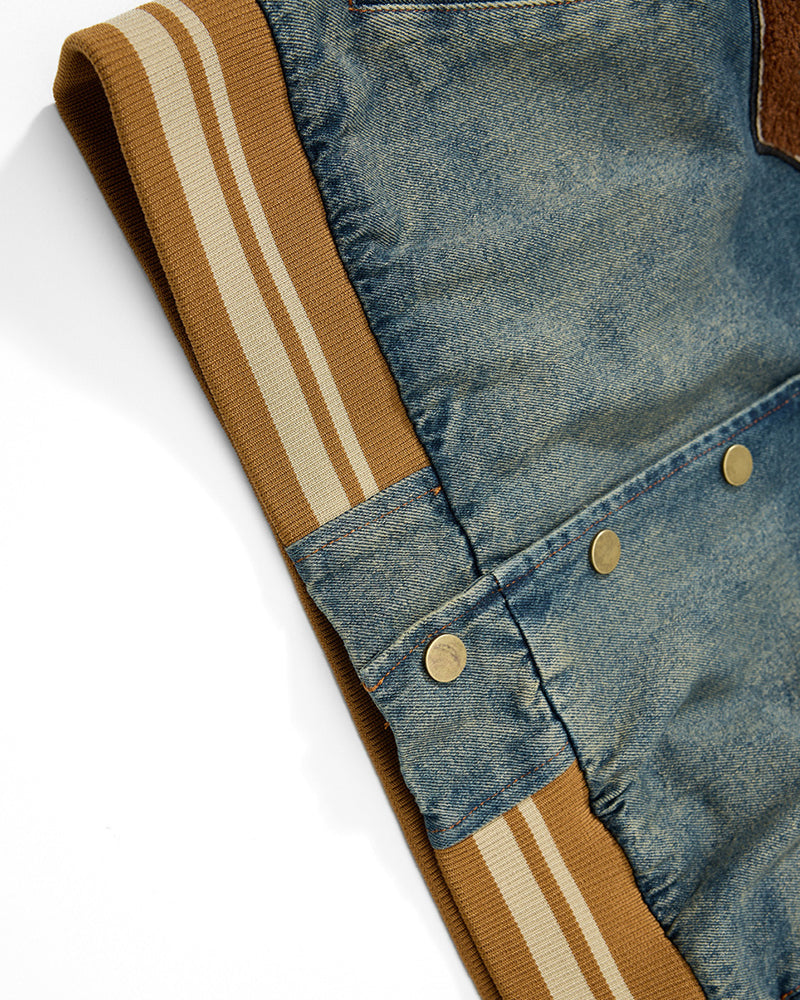 빈티지 워싱 데님 재킷