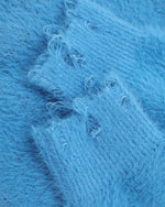 Retro red little house knitwear