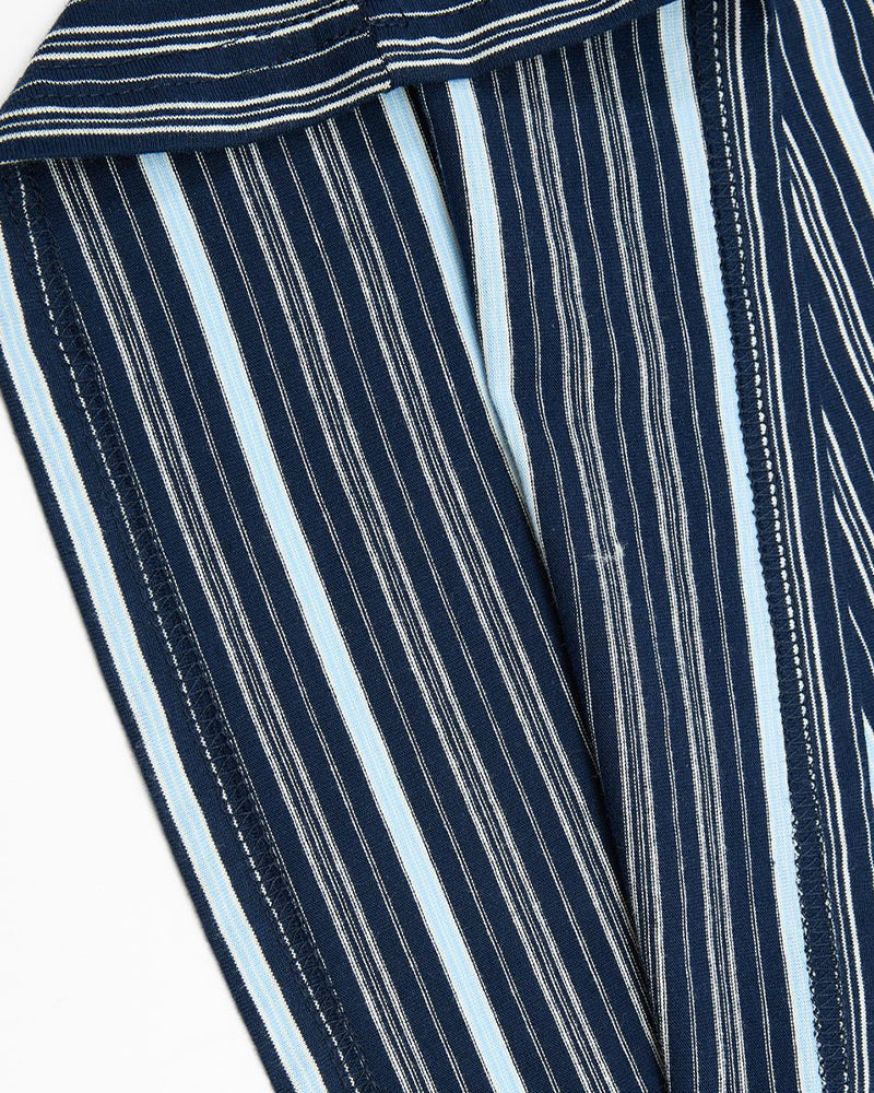 Retro striped short-sleeved shirt