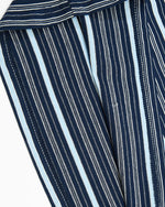 Retro striped short-sleeved shirt