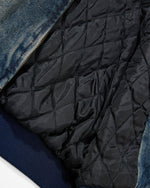 Distressed and thick denim jacket