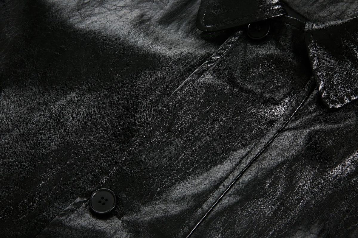 vintage leather jacket
