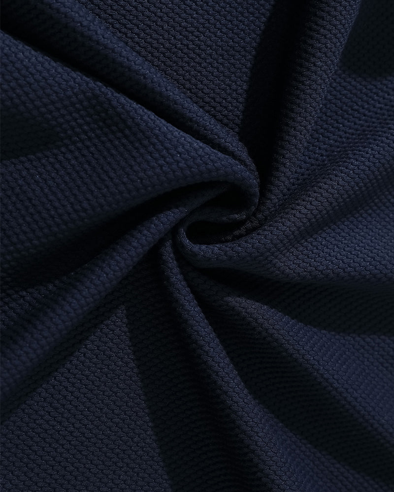 Long-sleeved polo shirt with detachable tie