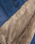 Washed fleece-lined jacket