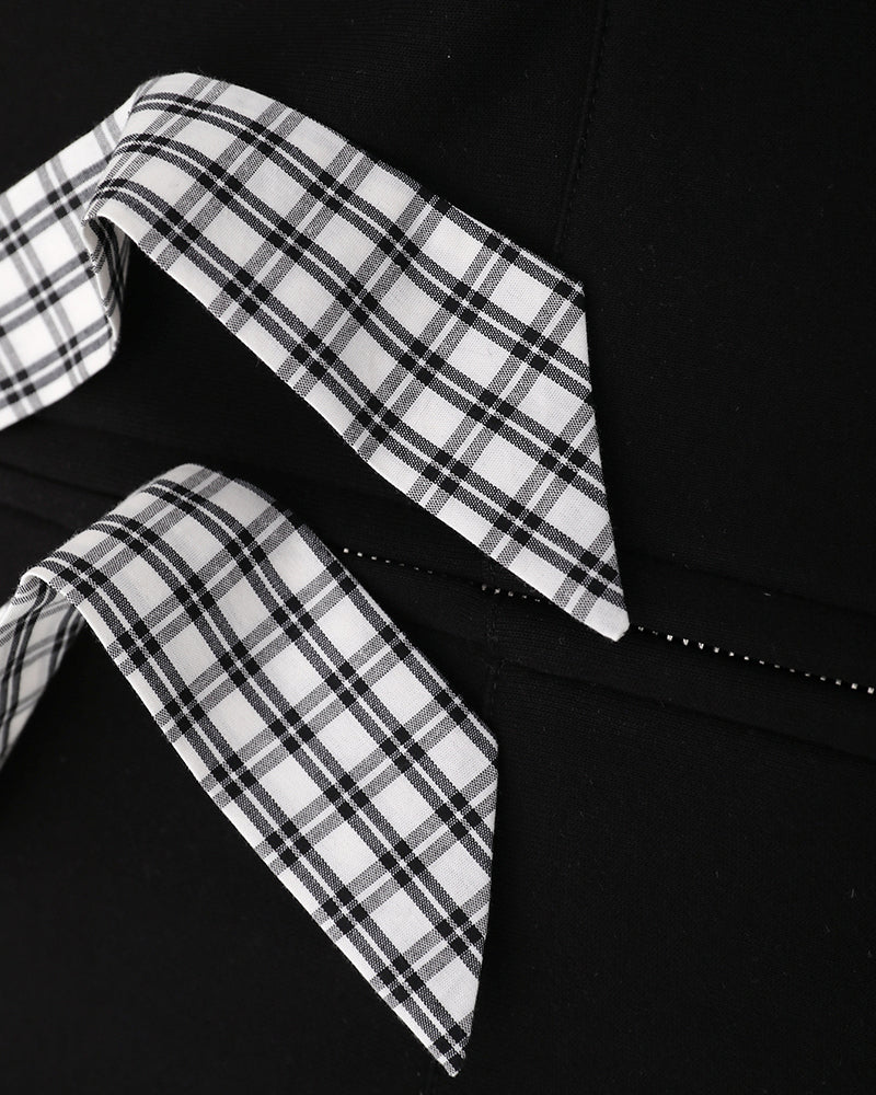 Spliced fake two-piece casual sweatshirt jacket