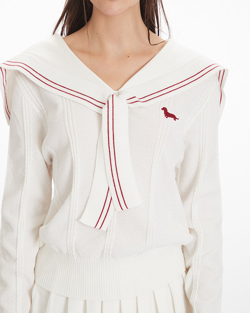 學院風百搭針織套裝(女款)