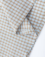 復古格紋短袖襯衫