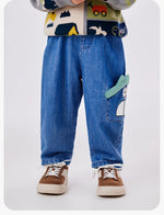 卡通立體牛仔褲