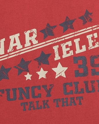 컬러블록 프린트 반팔