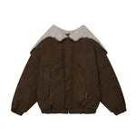 Retro hooded fur coat